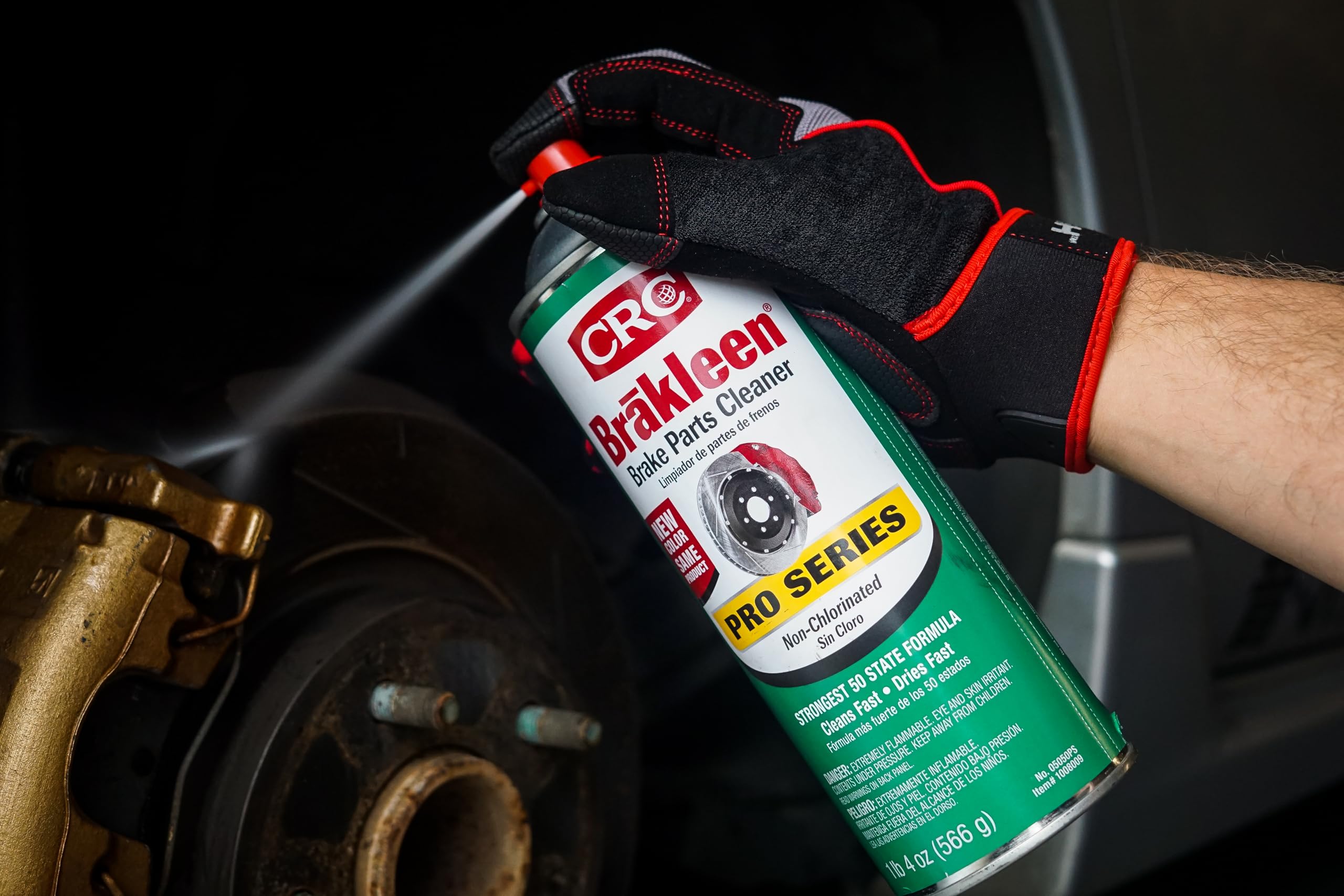CRC CRC Brakleen 1003663 Brake Cleaner Spray BPC Pro Series Non-Chlorinated 50 State Formula, 20 oz, [1 Pack] - Outdoor Depot