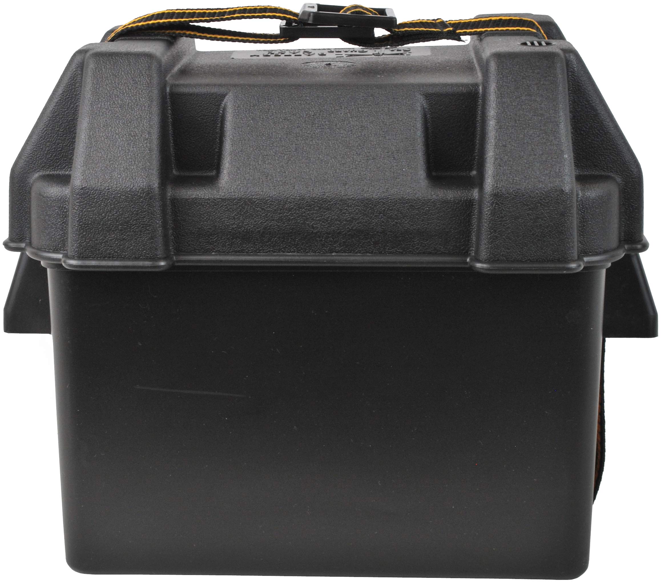 attwood Attwood 9082-1 Small Battery Box with Mounting Kit and Strap, Fits U1 Batteries, Black - Outdoor Depot