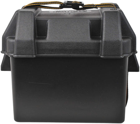 attwood Attwood 9082-1 Small Battery Box with Mounting Kit and Strap, Fits U1 Batteries, Black - Outdoor Depot