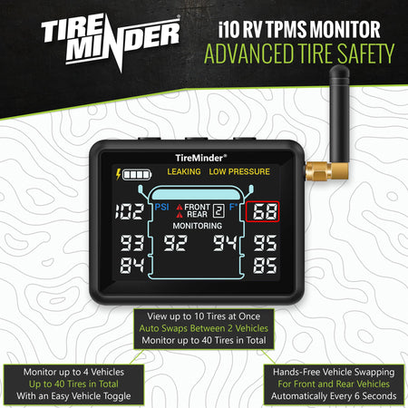 TireMinder TireMinder i10 RV TPMS with 6 Transmitters - Outdoor Depot