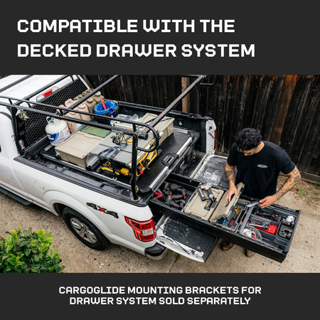 DECKED CargoGlide Truck Bed Slide – 1500 lb Capacity, 75% Extension – Heavy-Duty Pickup Cargo Slide for Easy - Outdoor Depot