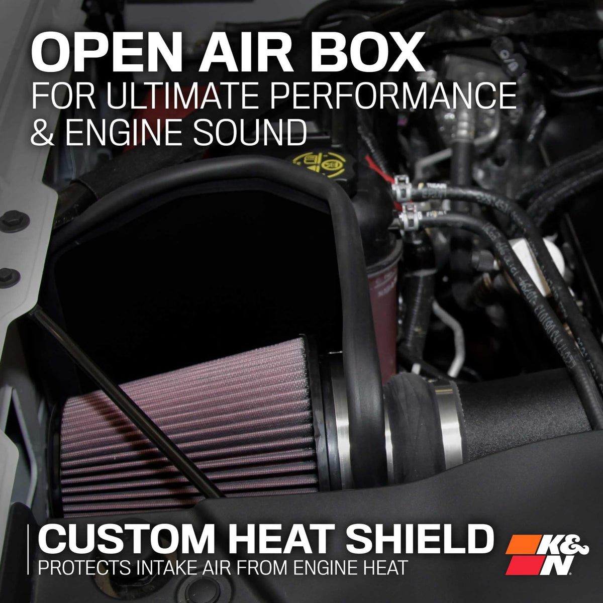K&N K&N Cold Air Intake System: High-Flow Air Filter, Increase Performance & Towing: Compatible with - Outdoor Depot