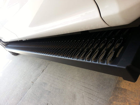 Trailfx TrailFX Running Boards Fits Cheverolet Silverado 1500 Crew Cab 2019-2025 Titanium Black Powder - Outdoor Depot
