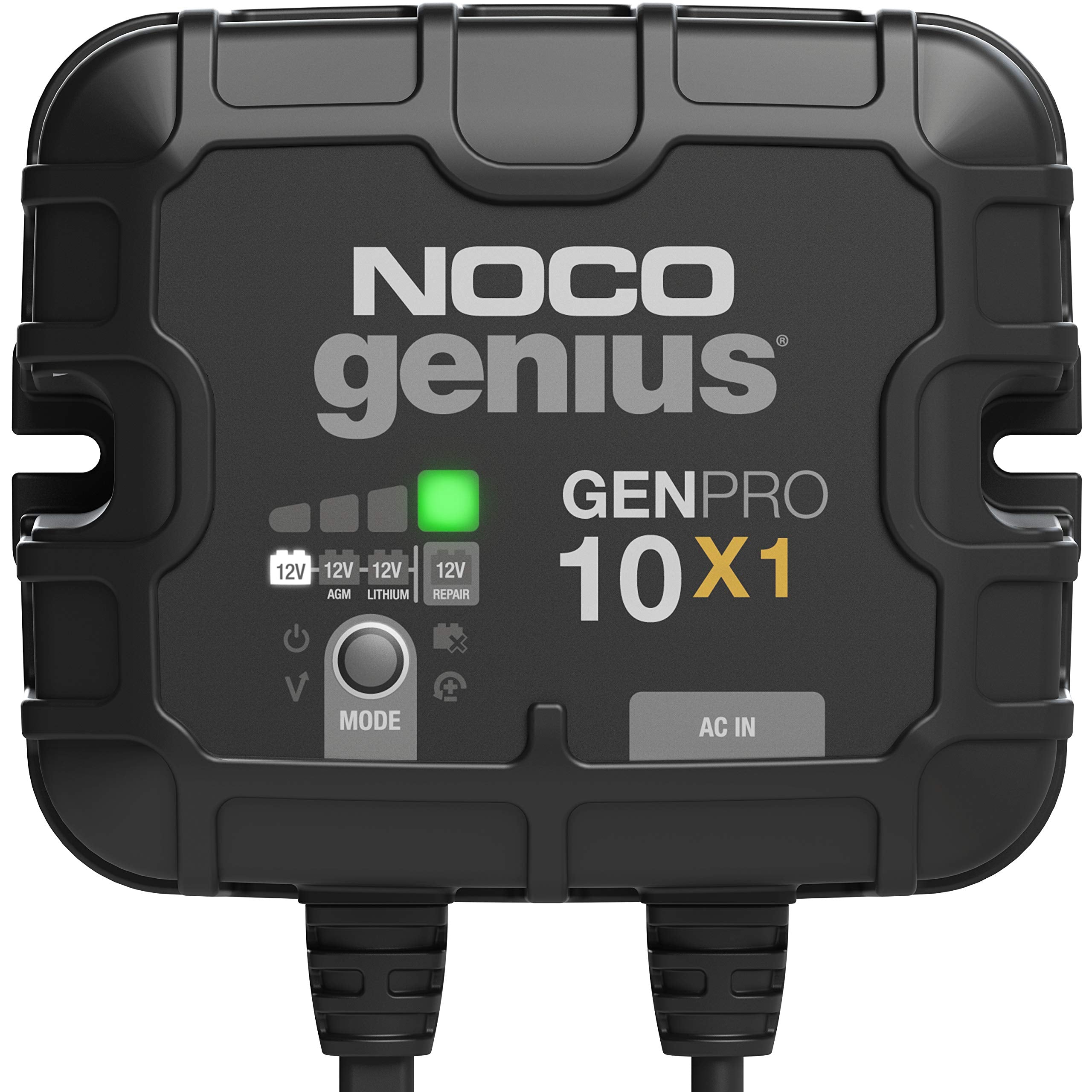 NOCO NOCO Genius GENPRO10X1: 1-Bank, 10A Onboard Battery Charger - 10A Per Bank, 12V Waterproof Marine - Outdoor Depot