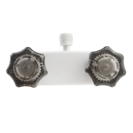 Dura Faucet Dura Faucet DF-SA100S-WT RV/Motorhome/Trailer Shower Faucet Valve Diverter with Smoked Acrylic - Outdoor Depot