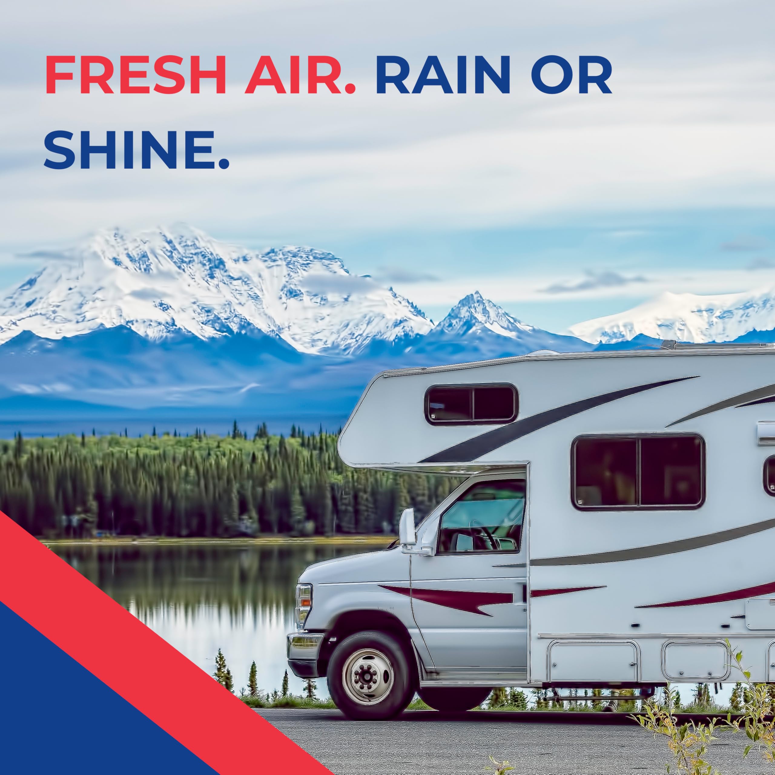 Maxx Air MAXXAIR Maxxfan Deluxe - All-In-One RV Vent, Shield & Fan; Built-In Rain Shield, 10 Speed - Outdoor Depot