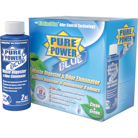 Valterra Valterra V23017 'Pure Power Blue' Waste Digester and Odor Eliminator - 4 oz. Bottle, (Pack of 6) - Outdoor Depot