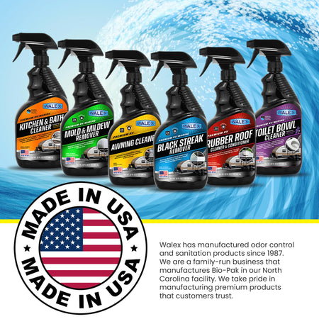 Walex Walex RV Rubber Roof Cleaner/Conditioner - Removes Dirt, Road Grime, Tree Sap, Bird Droppings & More, - Outdoor Depot