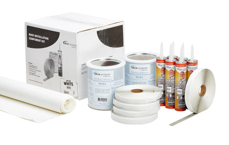 Dicor Dicor 401-CK Rubber Roof Kit - Includes Bonding Adhesive, RV, Trailer, Motorhome Repair Tape Butyl - Outdoor Depot