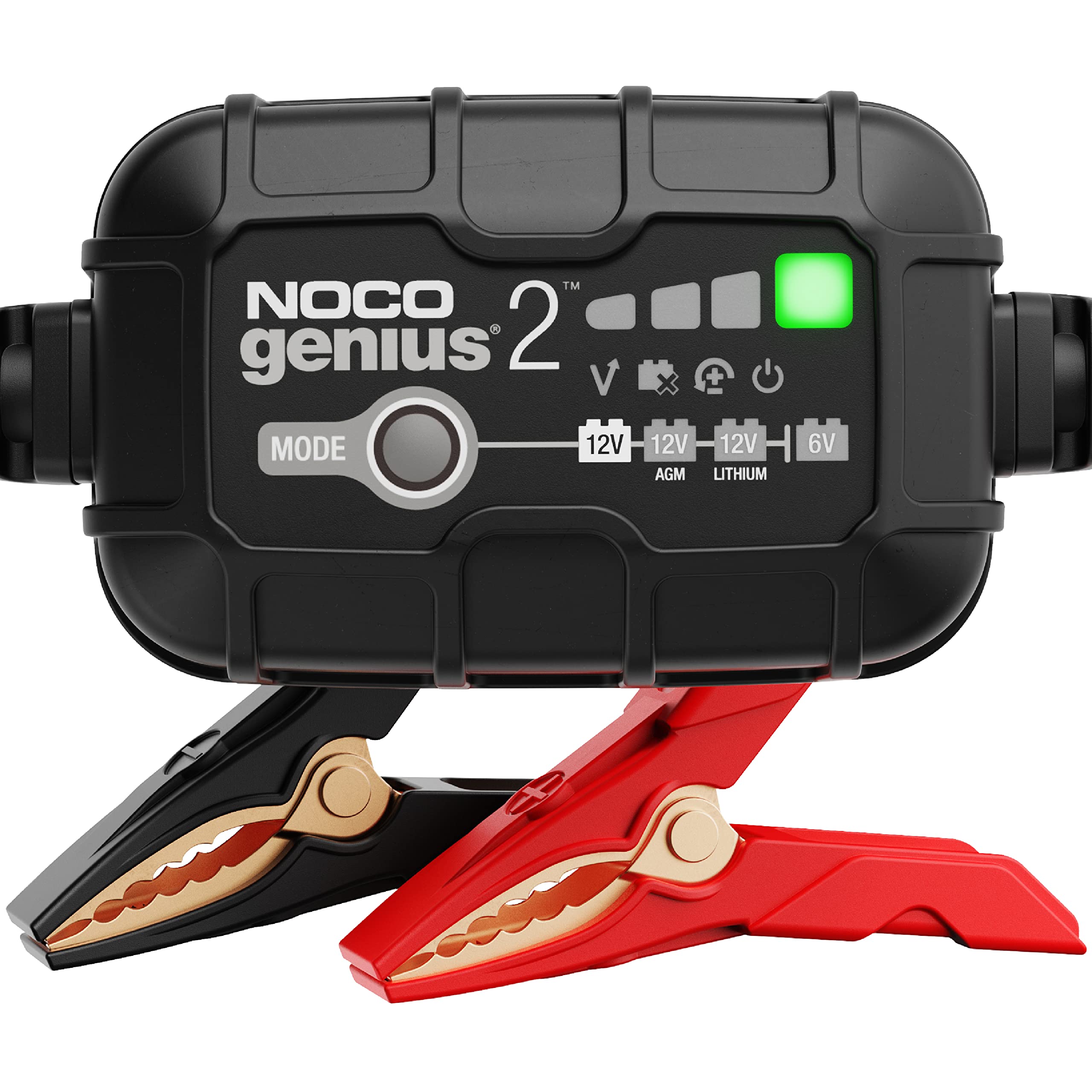 NOCO NOCO GENIUS2: 2A 6V/12V Smart Battery Charger – Automatic Maintainer, Trickle Charger & Desulfator with - Outdoor Depot