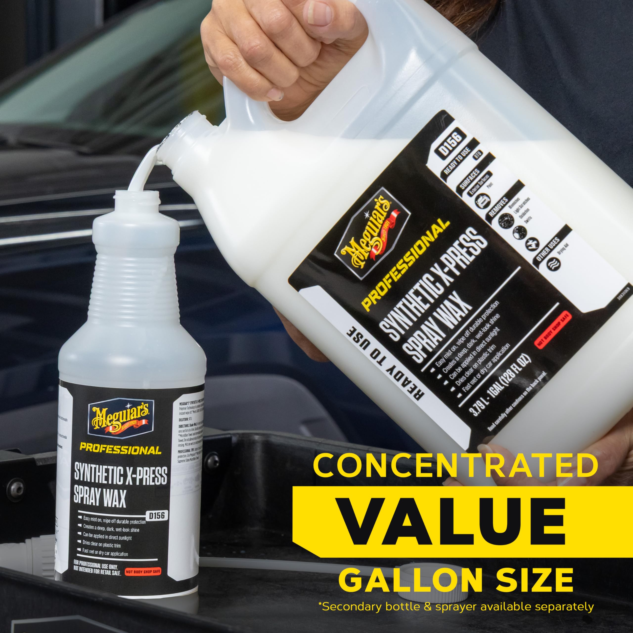 Meguiar's Meguiar's D15601 Synthetic X-Press Spray Wax for Car Detailing, Creates a Deep Shiny Look, Can Be - Outdoor Depot