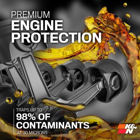 K&N K&N Premium Oil Filter: 20,000 Mile Engine Protection with Wrench Off Nut: Compatible with Select - Outdoor Depot