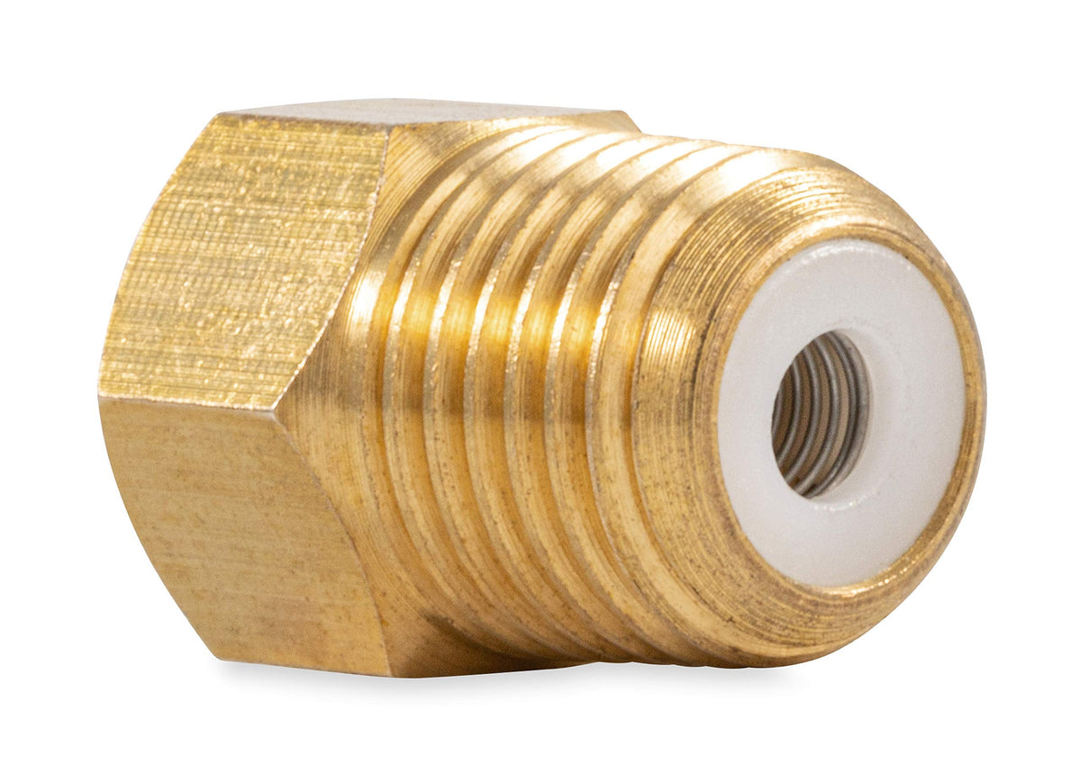 Camco Camco 59954 1/4" Male NPT x 1/4" Female Propane Fitting Inverted Flare with Check Valve - Outdoor Depot