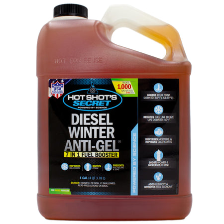 Hot Shot's Secret Hot Shot’s Secret Diesel Winter Anti-Gel Fuel Treatment 1 Gallon – Treats 1000 Gallons – - Outdoor Depot