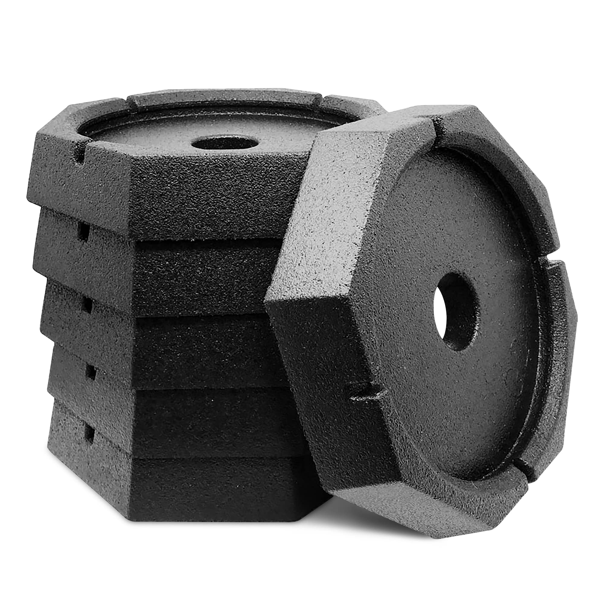 SnapPad SnapPad Xtra RV Leveling Pads - Permanent Jack Stabilizers for RVs - 9" Round Leveling Jack Pads for - Outdoor Depot