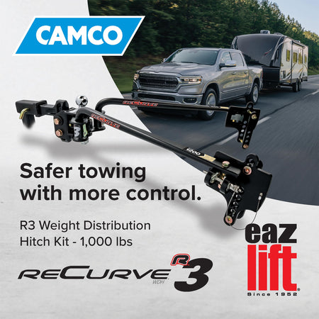 Camco Camco Eaz-Lift ReCurve R3 Weight Distribution Hitch, 1000 lb Kit with 2 5/16? Ball - Outdoor Depot