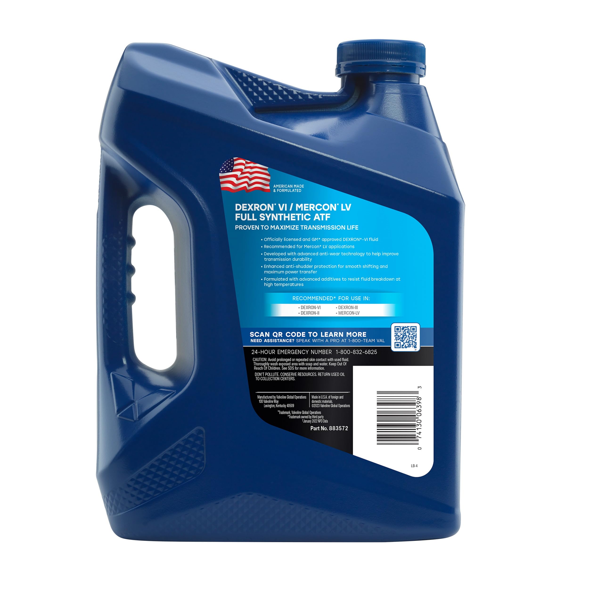 Valvoline Valvoline DEXRON VI/MERCON LV ATF Full Synthetic Automatic Transmission Fluid 1 Gallon - Outdoor Depot