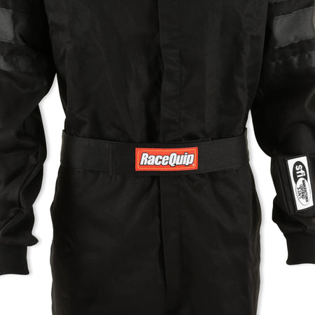RaceQuip RaceQuip® 110006RQP 110 Series 1-Pc Driving Suit - SFI 3.2A/1 - Black - XL - Outdoor Depot