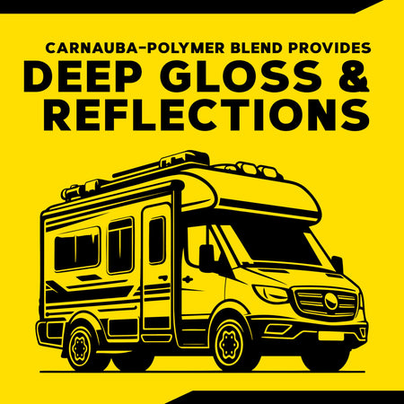 Meguiar's Meguiar's M5616 Marine/RV Pure Wax Carnauba Blend, Long-Lasting Liquid Wax for Protecting Gel - Outdoor Depot