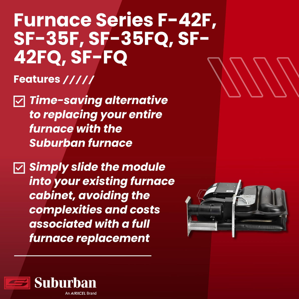 Suburban Suburban RP-35FQ 35,000 BTU/h RV Replacement Core for Suburban Furnace Series F-42F, SF-35F, - Outdoor Depot