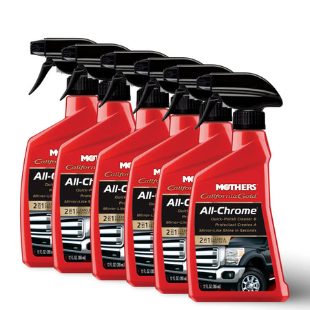 Mothers Mothers California Gold All-Chrome, 12 oz. – Cleans & Polishes Chrome, PVD & Chromed Plastics, - Outdoor Depot