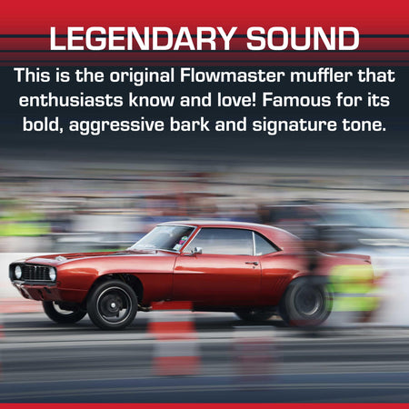 Flowmaster Flowmaster 40 Series Original Chambered Muffler – 3.00" Offset In / 3.00" Center Out – Aggressive - Outdoor Depot