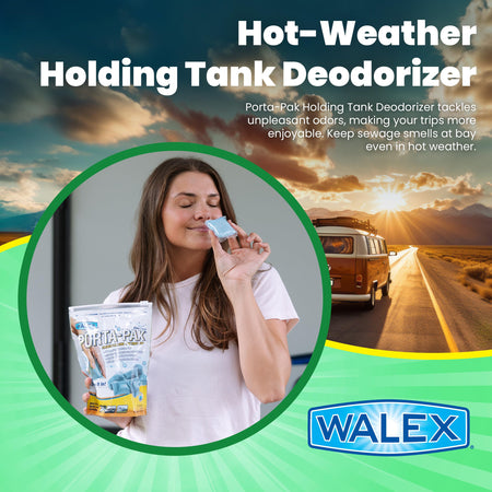 Walex Walex Porta-Pak Black Holding Tank Deodorizer & Portion Control System Drop-Ins - Rapid Breakdown of - Outdoor Depot