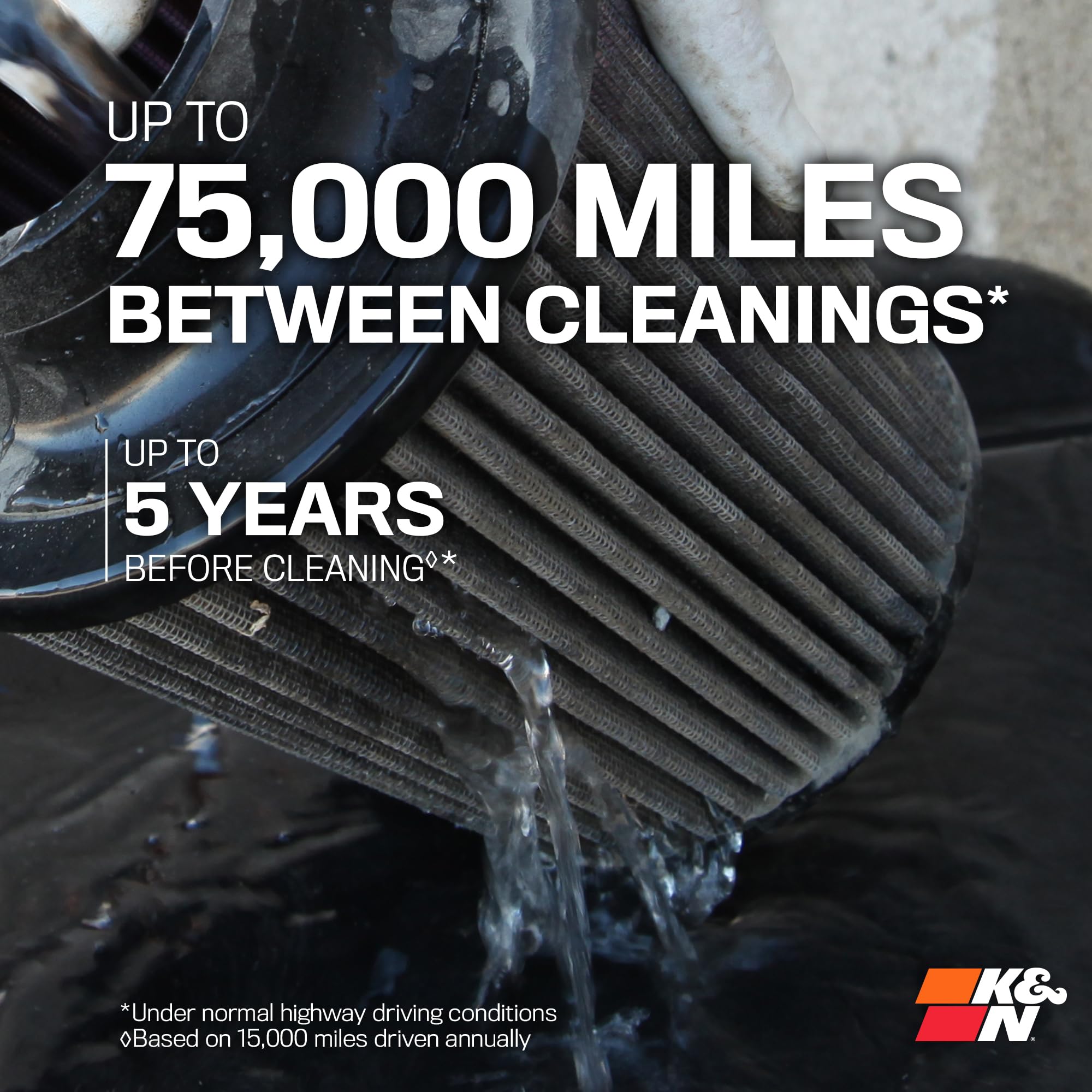 K&N K&N High-Flow Original Lifetime Universal Clamp-On Air Filter: High Performance, Premium, Washable: - Outdoor Depot