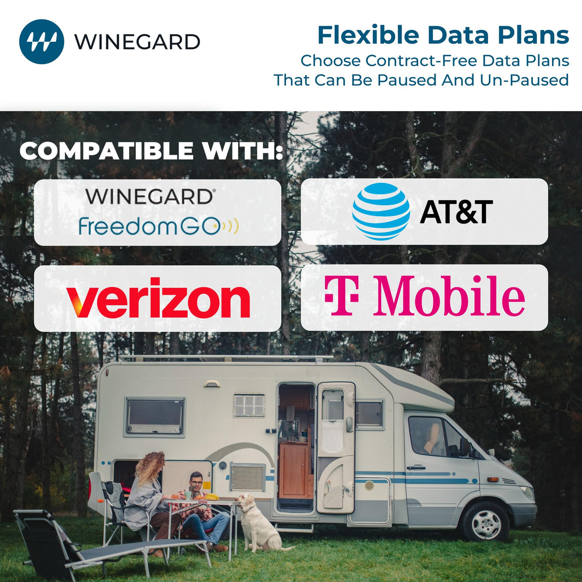 Winegard Winegard Connect 2.0 4G WF2-435 Router and WiFi Extender – High-Performance 4G LTE – Long-Range - Outdoor Depot