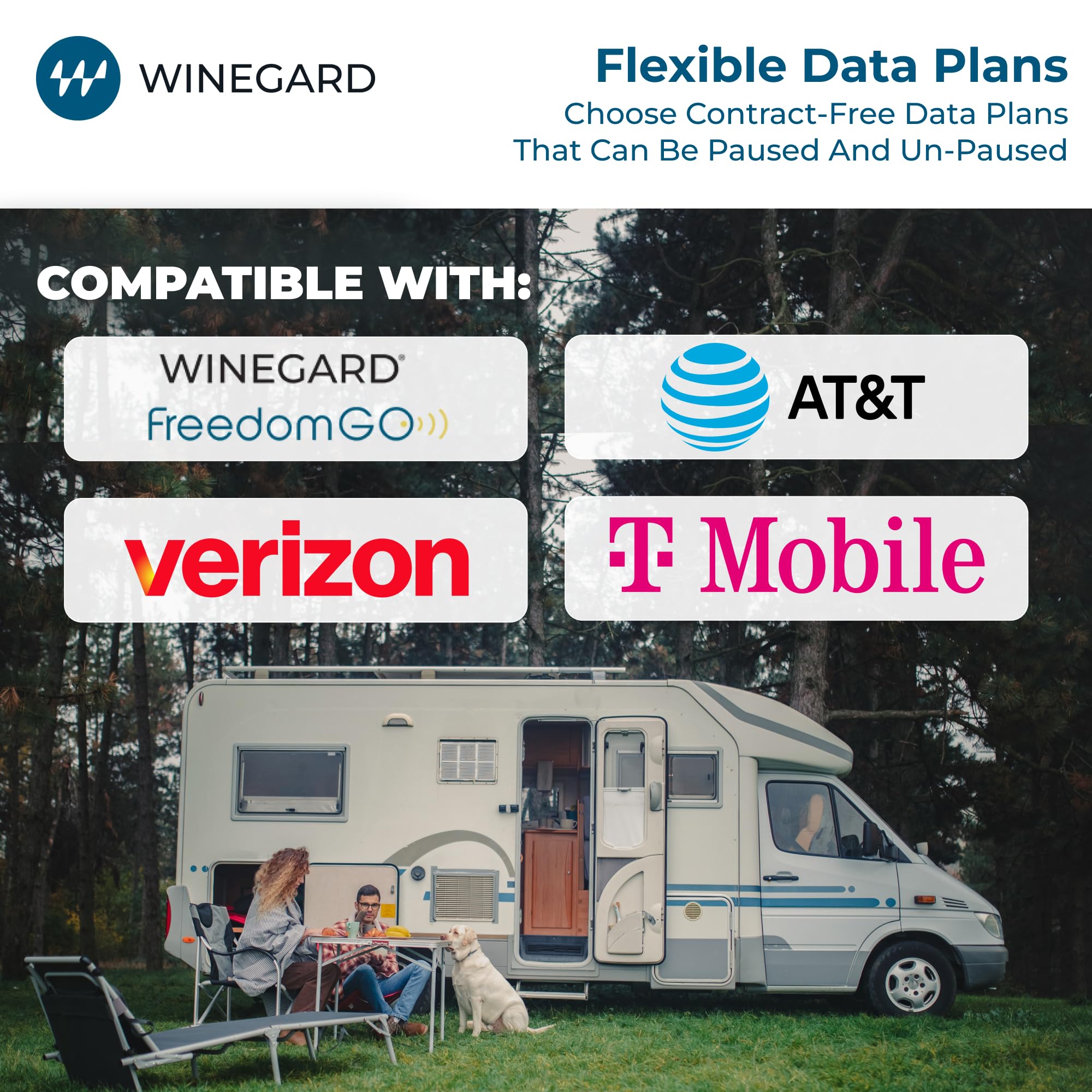 Winegard Winegard Connect 2.0 4G WF2-435 Router and WiFi Extender – High-Performance 4G LTE – Long-Range - Outdoor Depot