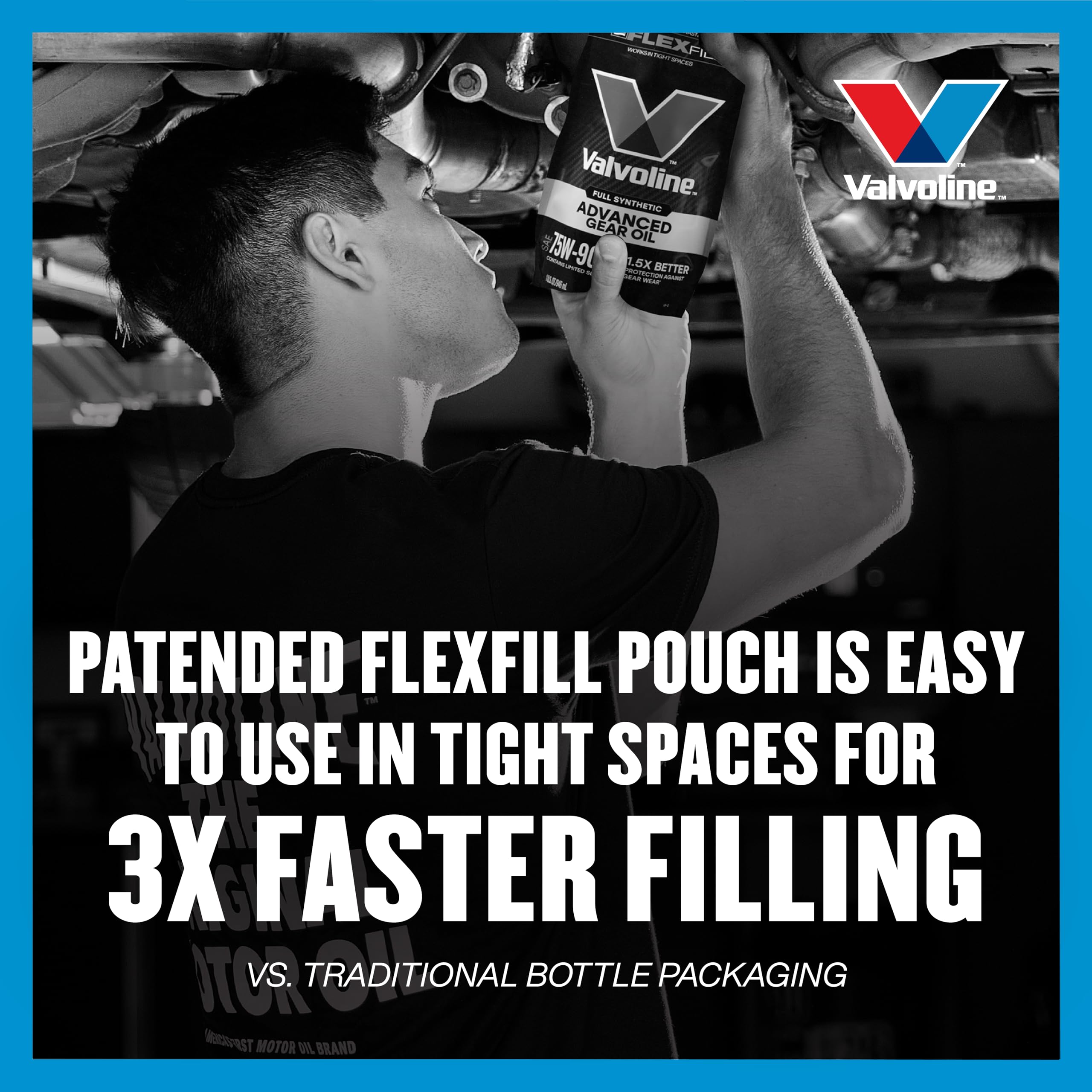 Valvoline Valvoline FlexFill Advanced Full Synthetic Full Synthetic 75W-90 Gear Oil 1 QT FlexFill - Outdoor Depot