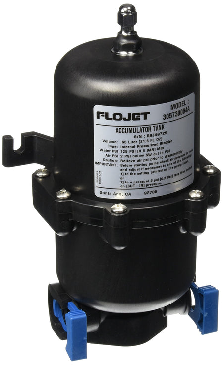 Flojet Flojet 305730004A Accumulator Tank, Black - Outdoor Depot