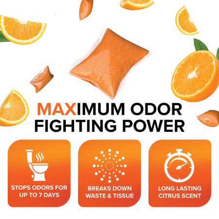 Camco Camco TST MAX RV Toilet Treatment Drop-INs - Control Unwanted Odors & Break Down Waste and Tissue - - Outdoor Depot