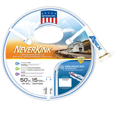 Teknor Apex Teknor Apex 8602-25 NeverKink RV/Marine Hose - 5/8" x 25' , White - Outdoor Depot