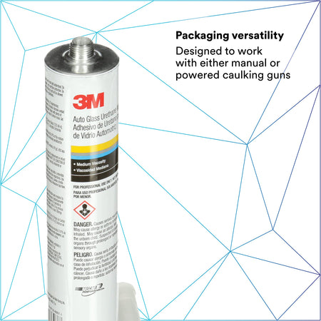 3M 3M Auto Glass Urethane Windshield Adhesive, 08693, Medium Viscosity, High-Strength, Fast-Curing, 310 - Outdoor-Depot.us