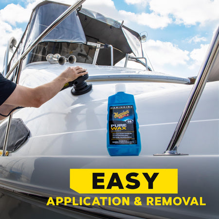 Meguiar's Meguiar's M5616 Marine/RV Pure Wax Carnauba Blend, Long-Lasting Liquid Wax for Protecting Gel - Outdoor Depot