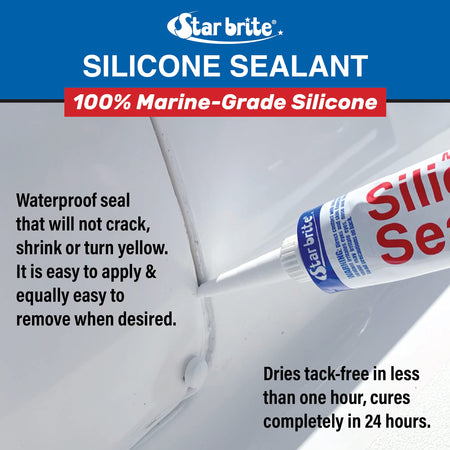 STAR BRITE STAR BRITE Silicone Sealant White 10.3 OZ. (082121) - Outdoor Depot