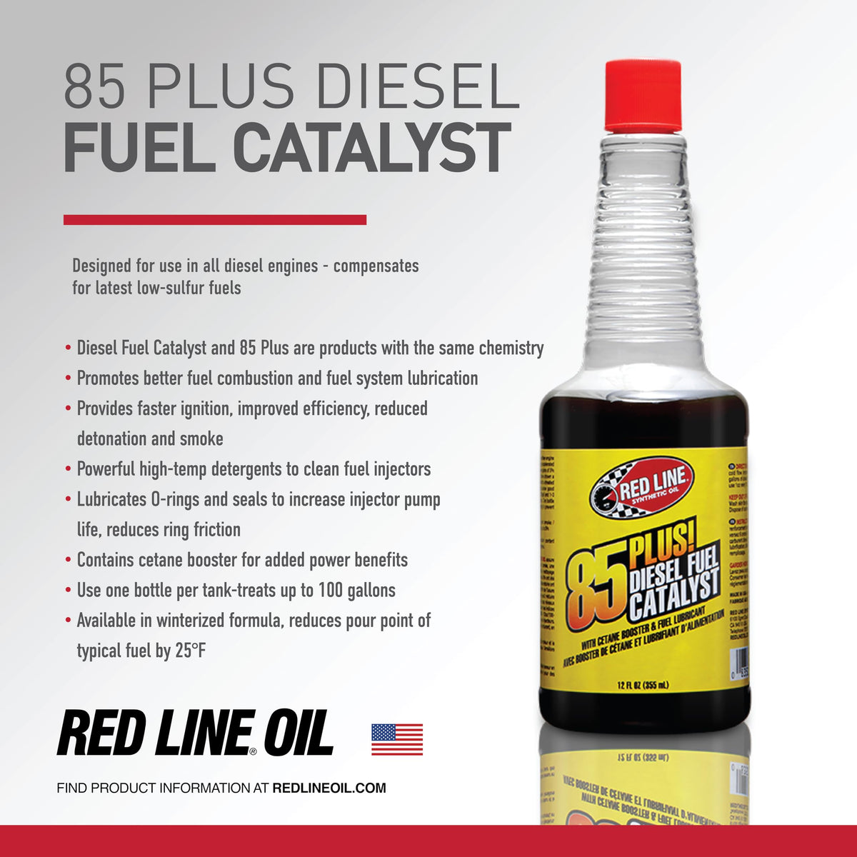 Red Line Red Line 70802 85 Plus Diesel Fuel Additives - 12 Ounce - Outdoor Depot
