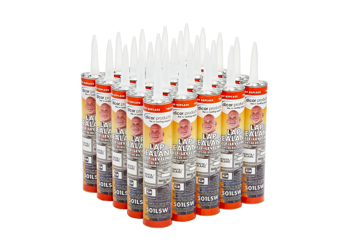 Dicor Dicor 501LSW-25 25 Tubes HAPS-Free Self-Leveling Lap Sealant for Horizontal Surfaces - 25 Pack - 10.3 - Outdoor Depot