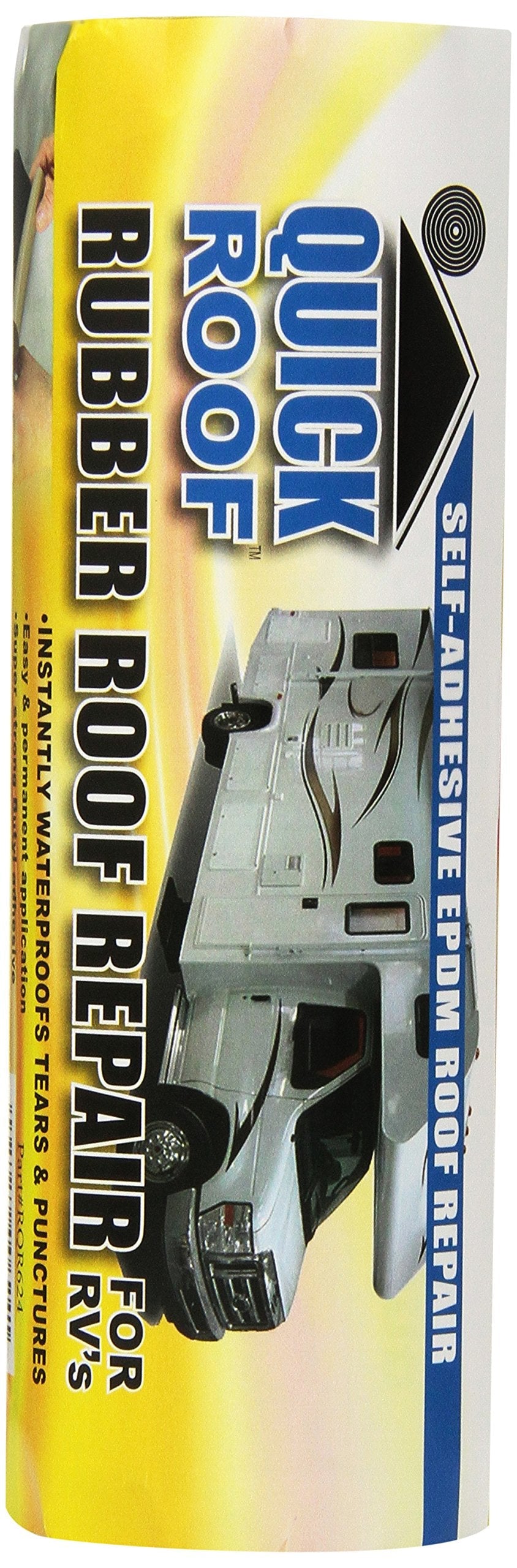 Cofair Cofair RQR624 6"X24" Rubber Quick Roof Patch Kit , Black - Outdoor Depot