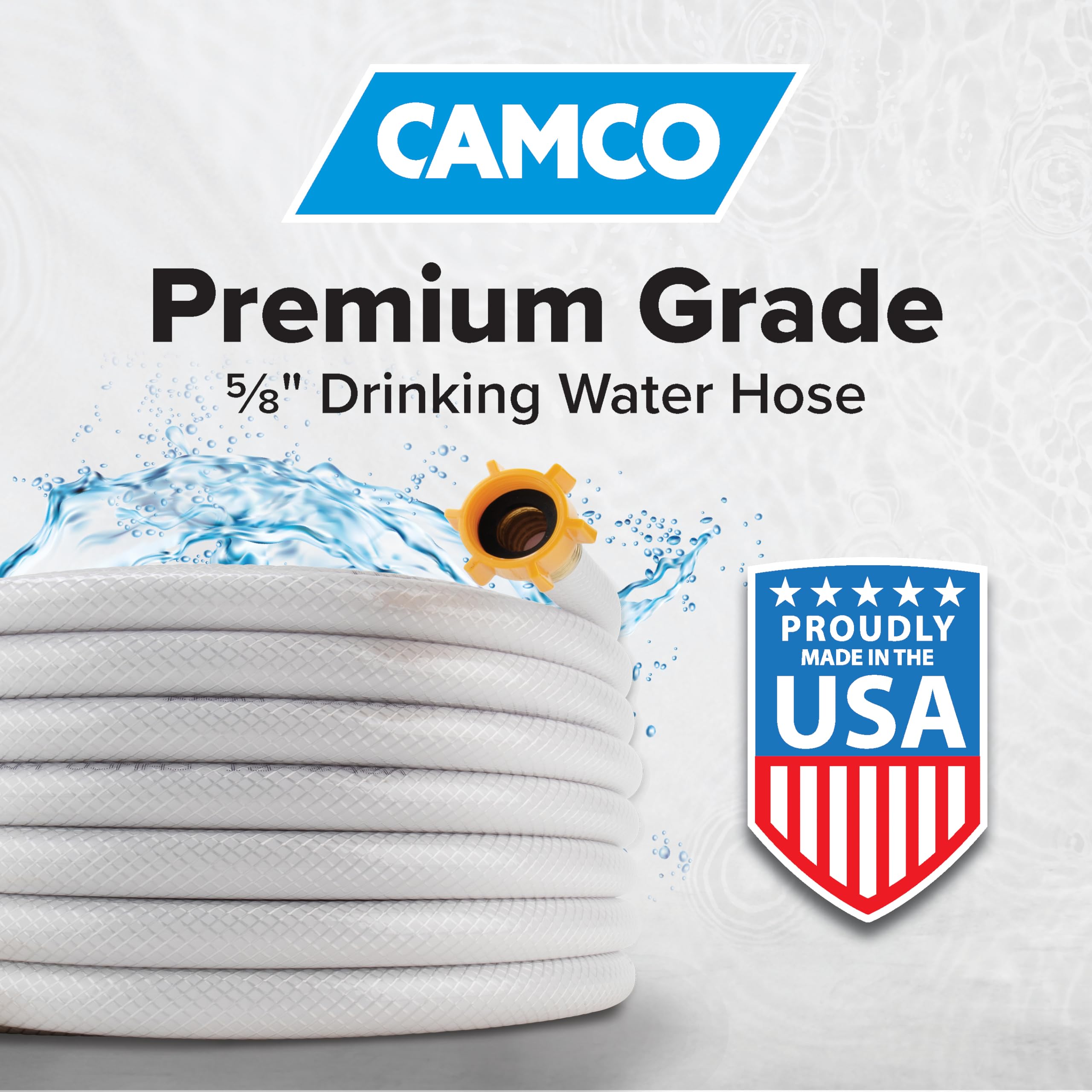 Camco Camco TastePURE 25-Ft Water Hose - RV Drinking Water Hose Contains No Lead, No BPA & No Phthalate - - Outdoor Depot