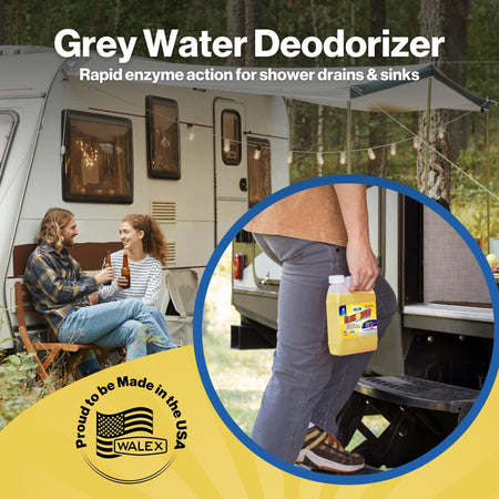 Walex Walex Elemonate Liquid Grey Water Deodorizer for RV, Camper & Marine - Dissolves Grease & Organic - Outdoor Depot