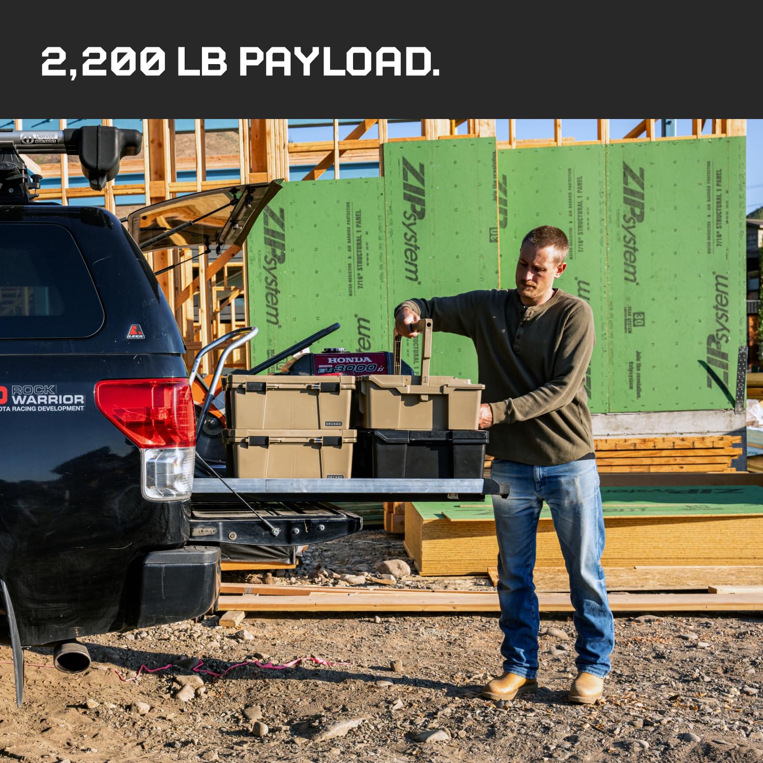 DECKED CargoGlide XL Truck Bed Slide – 2200 lb Capacity, 100% Extension – Heavy-Duty Pickup Cargo Slide for - Outdoor Depot