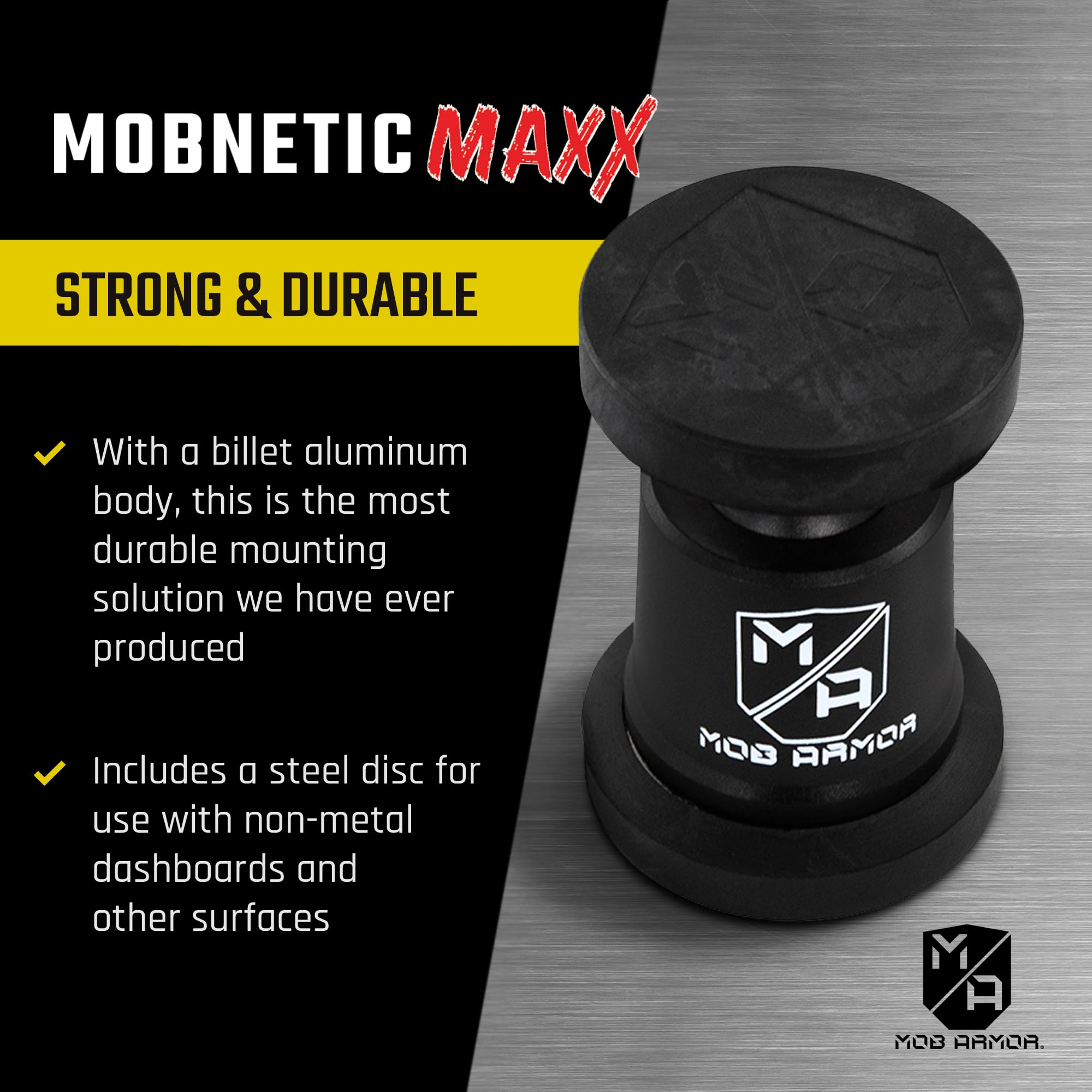 Mob Armor Mob Armor MobNetic Maxx - USA Assembled Magnetic Phone Holder for Car, Magnetic Car Phone Mount, - Outdoor Depot