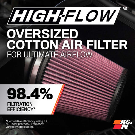 K&N K&N Cold Air Intake System: High-Flow Air Filter, Increase Performance & Towing: Compatible with - Outdoor Depot