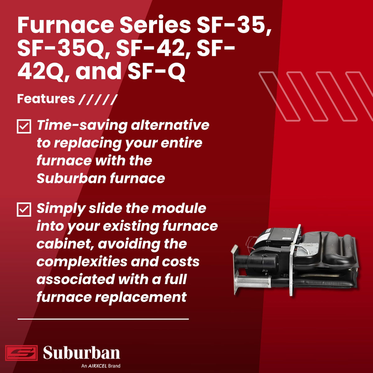 Suburban Suburban RP-35Q 35,000 BTU/h RV Replacement Core for Suburban Furnace Series SF-35, SF-35Q, SF-42, - Outdoor Depot