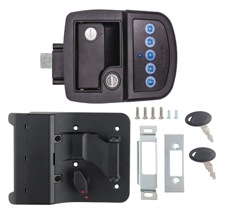 AP Products Bauer AP Products 013-5091 Keyed-A-Like Bluetooth Electric Towable Lock - RH,Black - Outdoor Depot