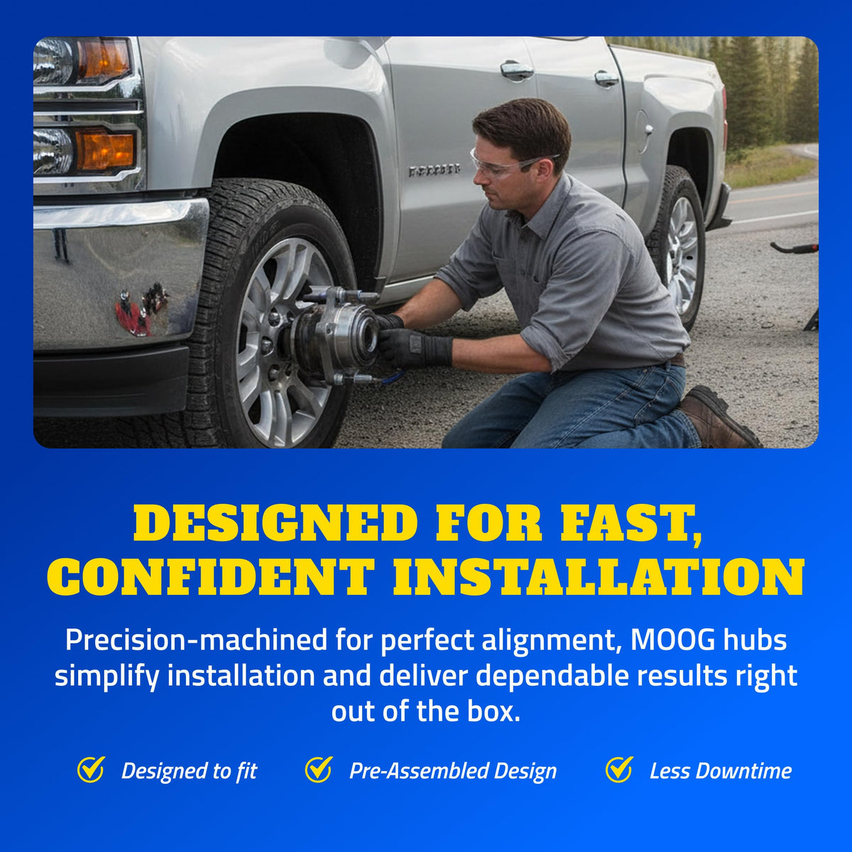 MOOG MOOG 515190 Wheel Bearing and Hub Assembly for Chevrolet Express 2500 - Outdoor Depot