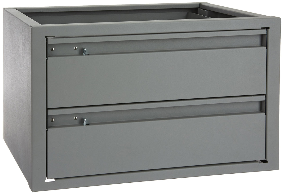 Kargo Master Kargo Master 40070 Grey 20" W x 12" H x 13.5" D Steel 2 Drawer Cabinet - Outdoor Depot