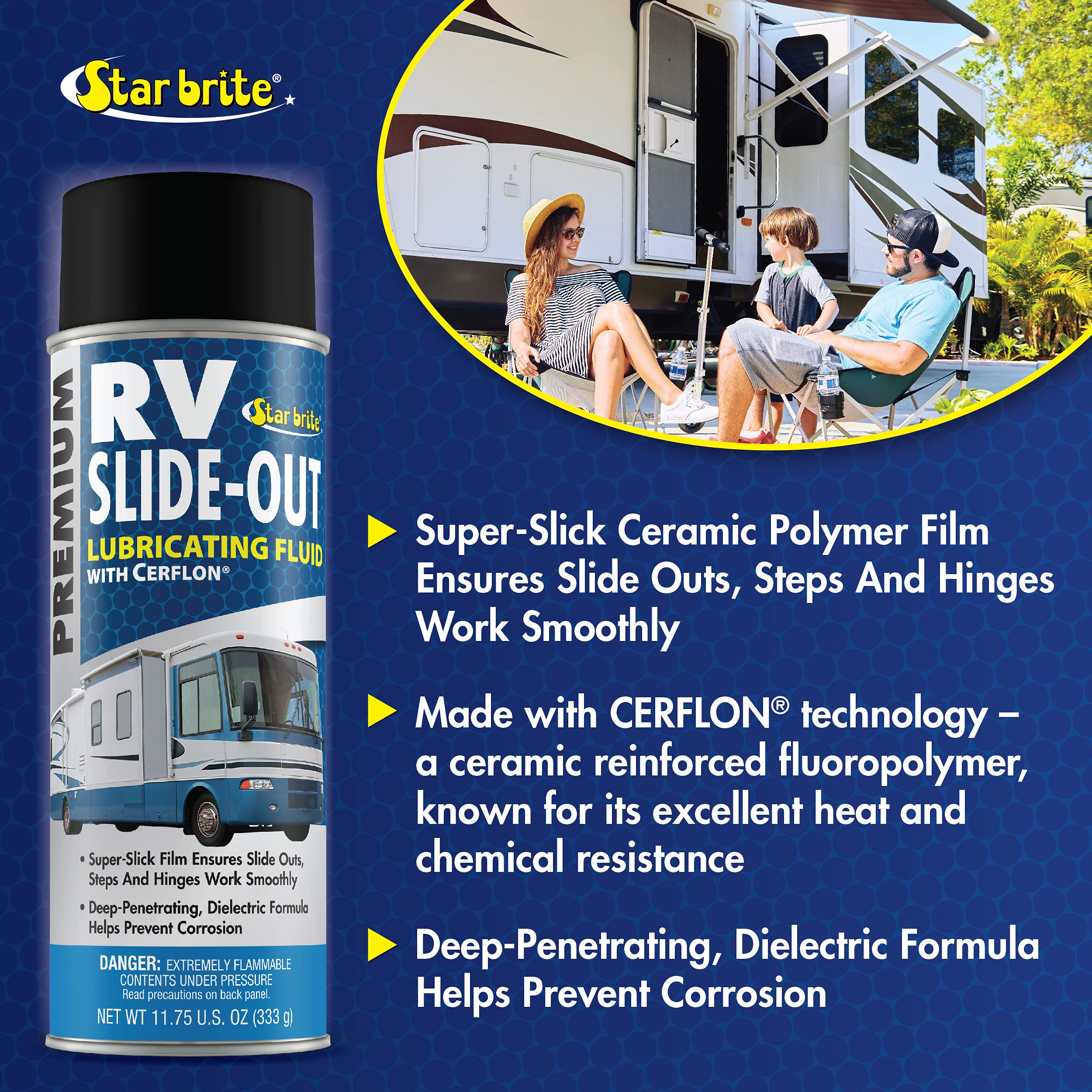 STAR BRITE STAR BRITE RV Slide-Out Lubricating Fluid with Cerflon - Ultra-Slick, Deep-Penetrating, Corrosion - Outdoor Depot